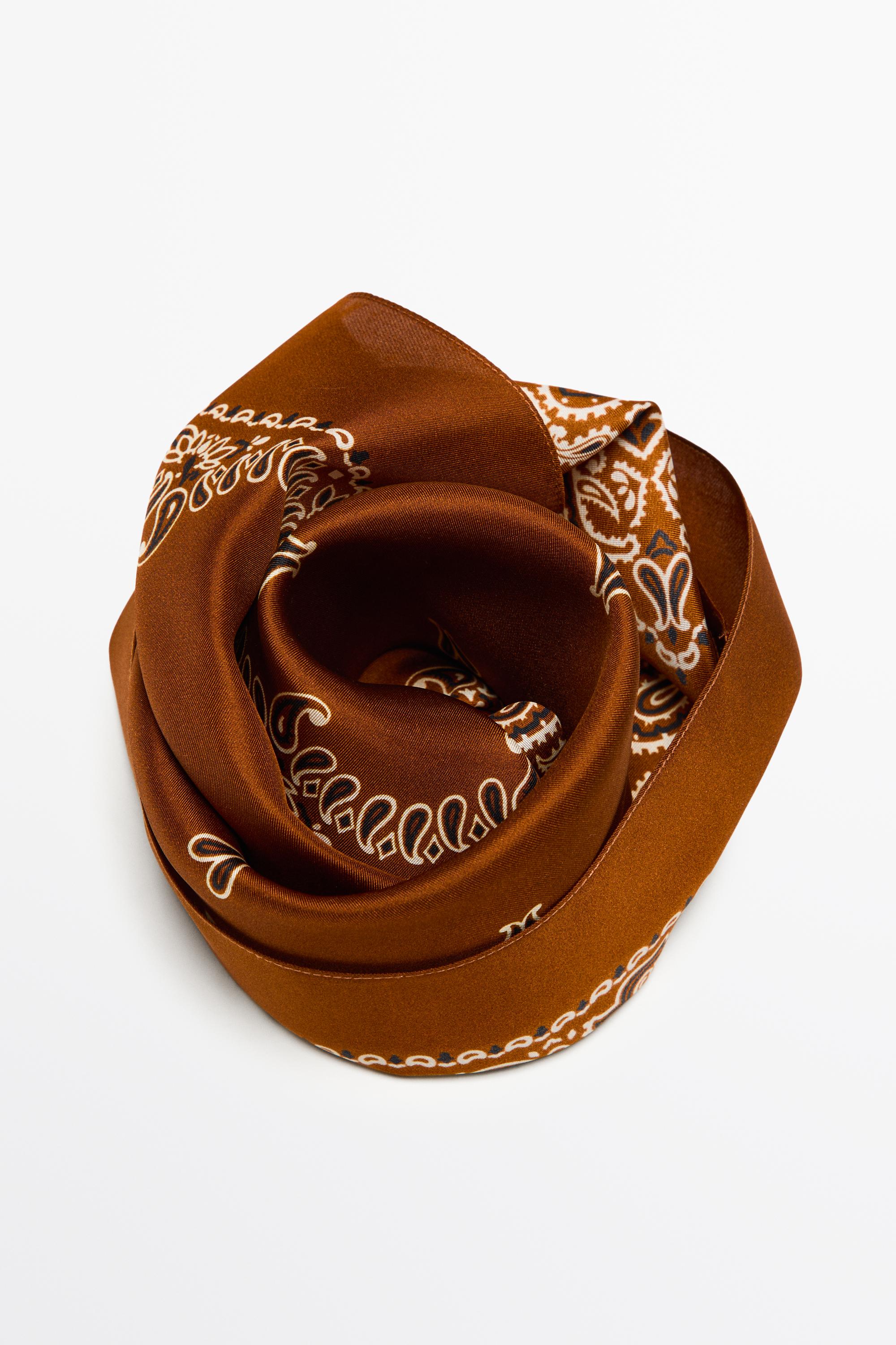 Paisley print scarf